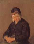 Adriaen van ostade An Old Woman oil on canvas